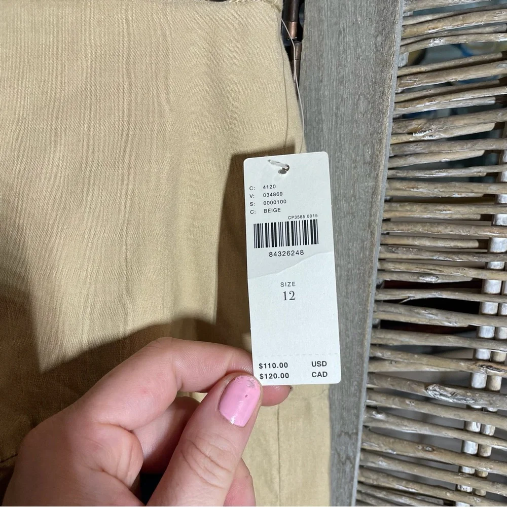 NWT Anthropologie Tan Pencil Skirt - size 12 - Picture 10 of 12